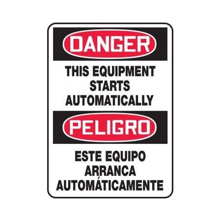 BILINGUAL Safety Sign  SPANISH SBMEQM090VP